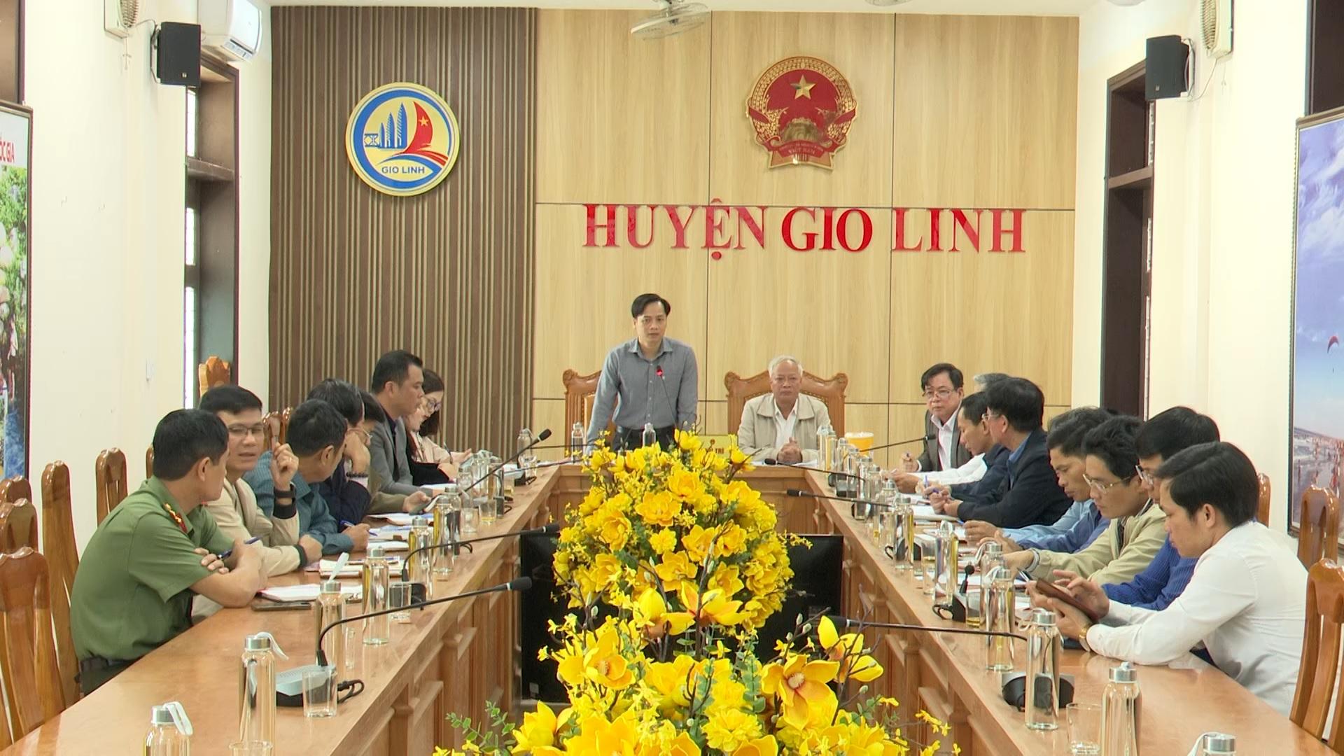 UBND huyện Gio Linh họp triển khai lễ ra quan đánh cá vụ Nam năm 2024